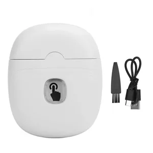 Rechargeable Electric Nail Clipper with Light Quiet for Safety Fingernail Trimmer Portable Design (White) - product information 2