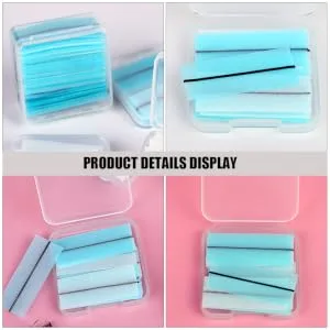 Gogogmee 2 Boxes Self Adhesive Eyelash Adhesive Strip Eye Lash Adhesive Strips Lash Glue Replacement Self-Adhesive Strips Eyelash Strips for Lash Extensions Lash Strips to Lashes - product information 1