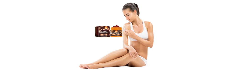 Intensive Tanning Gel (150g) - Sunless Black Summer Beach Wheat Skin Tanner Moisturizing Body Care - Infinite Tan System - Intensive Tanning Gel (150g)