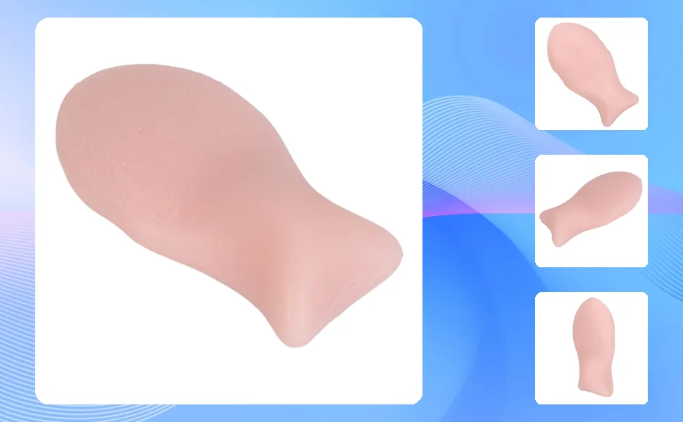 Silicone Powder Puff Beauty Makeup Tools Elastic Wet And Dry Reusable Bendable Fish Tail Shape Face Soft Makeup Puff - 1410230150811-1