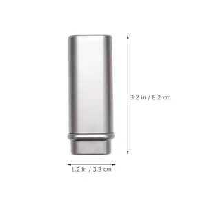 nail dust brush foundation makeup nail cleaner brush bronzer blush revolution kabuki brush powder brush multi-use makeup brush retractable makeup makeup tool travel 8.2x3.3cm Silver - product information 1
