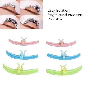 TYTOGE 3 Colors Professional Eyelash Separator for Lash Extension Efficient Aid Silicone Pads Makeup Tool Lash Isolation Helper for Beginners - product information 1