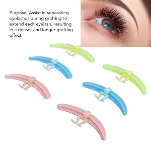 TYTOGE 3 Colors Professional Eyelash Separator for Lash Extension Efficient Aid Silicone Pads Makeup Tool Lash Isolation Helper for Beginners - product information 2