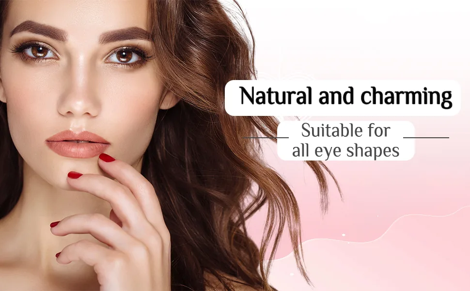 Wansiven Half False Eyelashes Natural 3D Eye Half Eyelashes Multi-layers Wispy Fluffy Curly False Lashes 10 Pairs J33 - false eyelashes