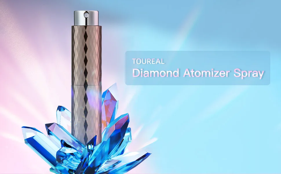 Toureal 8ml Atomizer Perfume Spray Bottle for Travel Empty Refillable Cologne Dispenser Portable Sprayer (Brown) - ????