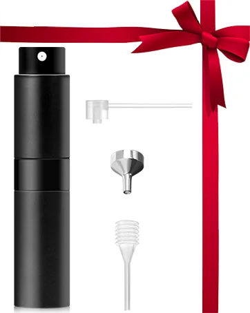 Redamancy Perfume Spray Bottle 8ml Refillable Perfume Atomiser Mini Portable Atomizer Upgraded Perfume Pod and Refill Pump for Outdoor Traveling Vacation (Black) 8 ml - Perfume Spray Bottle