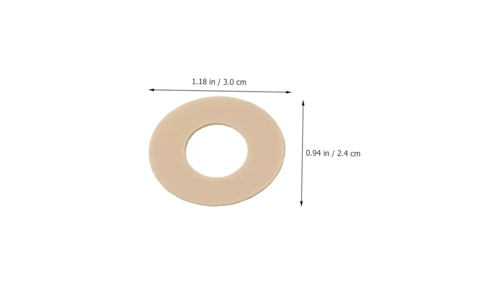PartyKindom Sheets Latex Corn Stickers Corn Cushion Pad Self- Adhesive Feet Pad Corn Toe Pads Corn Protector Cushion Cushions Foot Care Sticker Corn Pad Oval Non-Woven Fabric Protective Agent - product information 2
