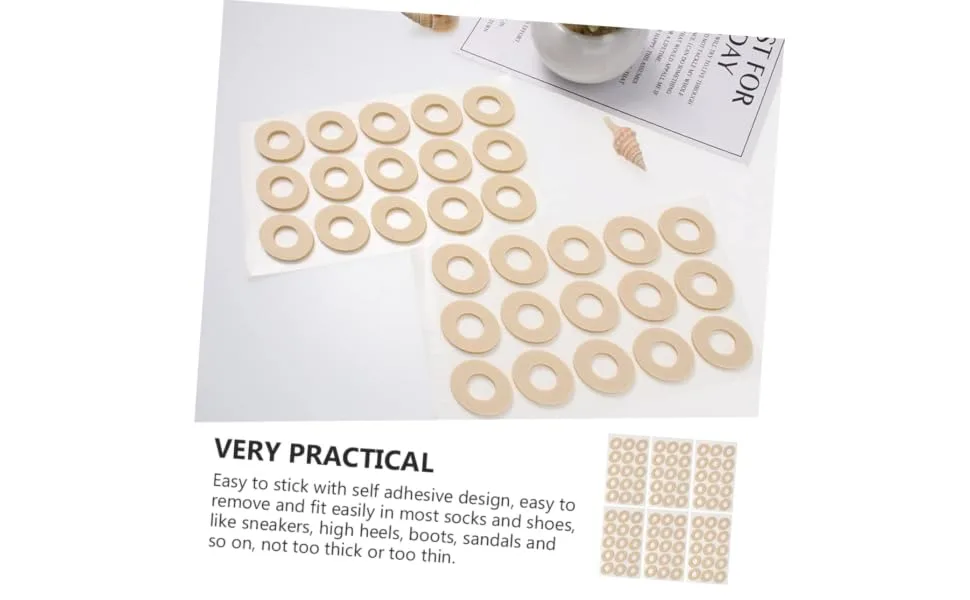 PartyKindom Sheets Latex Corn Stickers Corn Cushion Pad Self- Adhesive Feet Pad Corn Toe Pads Corn Protector Cushion Cushions Foot Care Sticker Corn Pad Oval Non-Woven Fabric Protective Agent - product information 3