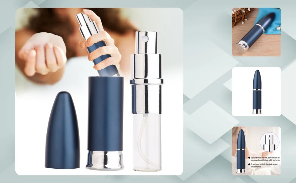 12ML Portable Mini Refillable Perfume Atomizer Empty Spray Bottle (Blue) - JM24955-02-1