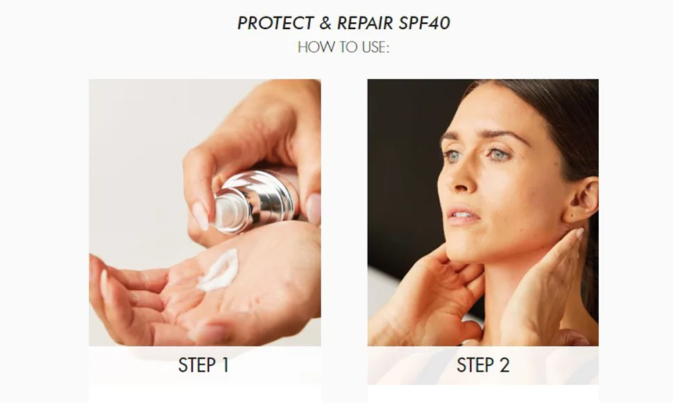 Crystal Clear Protect and Repair SPF 40 100m - how to use