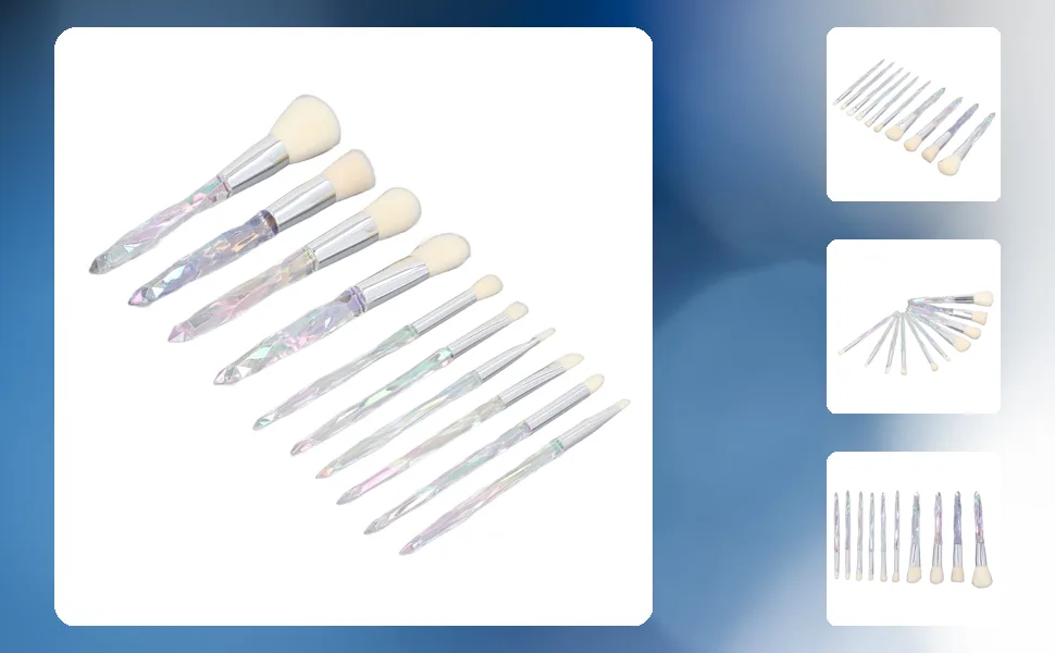 Professional Makeup Brush Set Powder Brushes with Soft Bristles for Makeup Strong Powder Support Comfortable Grip - 1410230162811-1