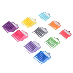 10 Sizes Hair Clipper Combs Guides Professional Colorful Number Coded Hair Trimmer Guards - 1413230102211-2