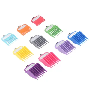 10 Sizes Hair Clipper Combs Guides Professional Colorful Number Coded Hair Trimmer Guards - product information 6