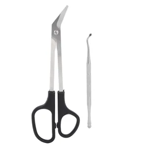 Toenail Scissors Long Handled Ergonomic Design Unique Clippers with Nail Picker for Adults The Elderly - product information 2