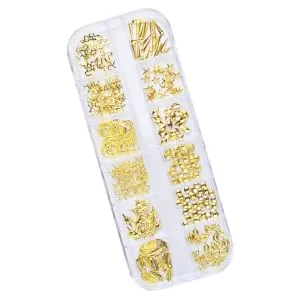 1 Box manicure tools rose gold decorations manicure decoration rivet 3d nail Size 1 Picture 3 - product information 1