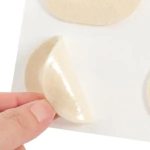 COLLBATH 10 Sheets Patch Callus Cushions for Feet Adhesive Callus Cushions Replaceable Callus Pads Metatarsal Pads Corn Removal for Feet Protector Care Felt As Shown 5.60X4.20X0.20CM - product information 2