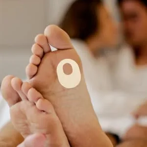 COLLBATH 10 Sheets Patch Callus Cushions for Feet Adhesive Callus Cushions Replaceable Callus Pads Metatarsal Pads Corn Removal for Feet Protector Care Felt As Shown 5.60X4.20X0.20CM - product information 3
