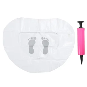 Inflatable Pool Foot Bath Basin with Pump Foldable Foot Soak for Swimming Pool Entry Ideal Ladder Footbath Accessory - product information 2