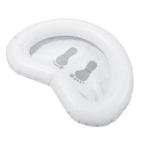Inflatable Pool Foot Bath Basin with Pump Foldable Foot Soak for Swimming Pool Entry Ideal Ladder Footbath Accessory - product information 6