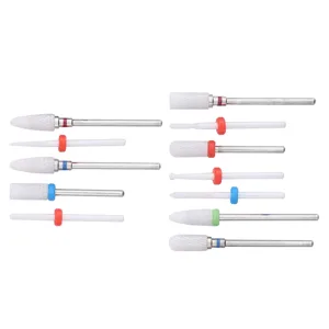 Milling Cutter Files Ceramic Drill Bit Shank Milling Cutter Metal Polishing Tool Manicure Store for Beauty Salon - 1011210117011-2