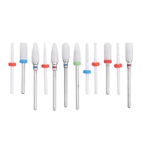 Milling Cutter Files Ceramic Drill Bit Shank Milling Cutter Metal Polishing Tool Manicure Store for Beauty Salon - product information 2