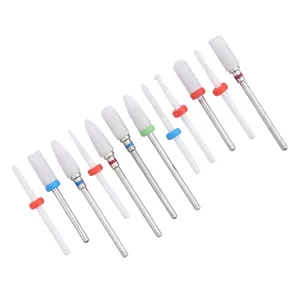Milling Cutter Files Ceramic Drill Bit Shank Milling Cutter Metal Polishing Tool Manicure Store for Beauty Salon - product information 3