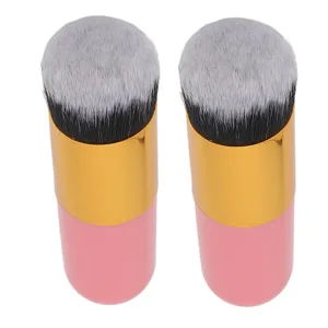 Foundation Brush Lightweight Portable Dense Synthetic Soft Bristles Cosmetic Brush for Liquid Cream Powder Blending - product information 3