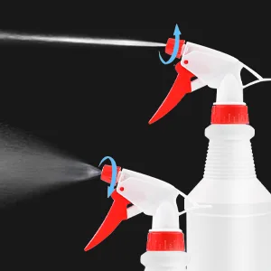 JohnBee Spray bottle - Empty spray bottles (16oz/2Pack) - Spray bottles for Cleaning Solutions / Plants / Bleach Spray / BBQ - With Adjustable Nozzle from Fine Mist to Stream - BPA Free Material - Empty spray bottle