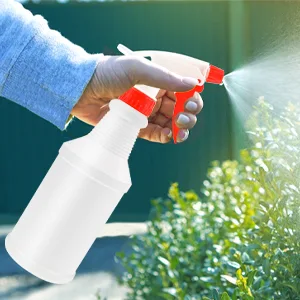 JohnBee Spray bottle - Empty spray bottles (16oz/2Pack) - Spray bottles for Cleaning Solutions / Plants / Bleach Spray / BBQ - With Adjustable Nozzle from Fine Mist to Stream - BPA Free Material - spray bottles