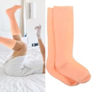 FOYTOKI 1 Pair Moisturizing Foot Cover Moisturizing Socks for Dry Foot Spa Moisturizing Socks Dry Foot Moisturizing Socks Moisturizing Socks for Cracked Heel Lotion Moisturizing Long Socks - product information 4