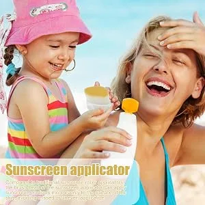 Uitseld Sunscreen Brush Applicator Foundation Brush for Sunscreen Precise Control | Cosmetic Brushes Quick-Drying Fiber Bristles for Buffing Stippling Blending Beige - Uniform Coverage