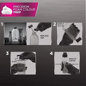 Precision Foam Color, Dark Natural Brown 4N, Full-coverage Hair Color Kit, with Thick Foam for Deep Color Saturation - product information 3