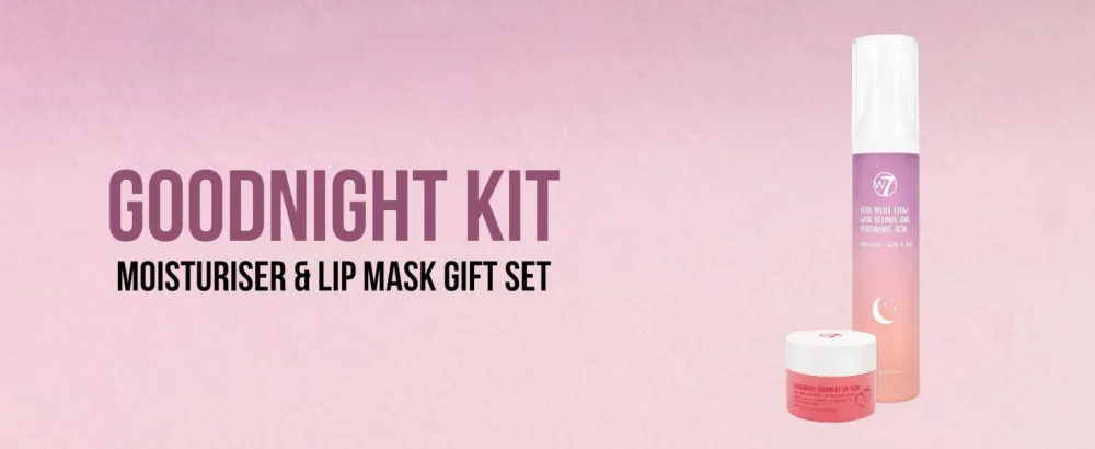W7 Good Night Kit - Essential Glow Moisturiser & Lip Mask Gift Set - Retinol Vitamin E & Aloe For Evening Routine & Sweet Dreams - product information 2