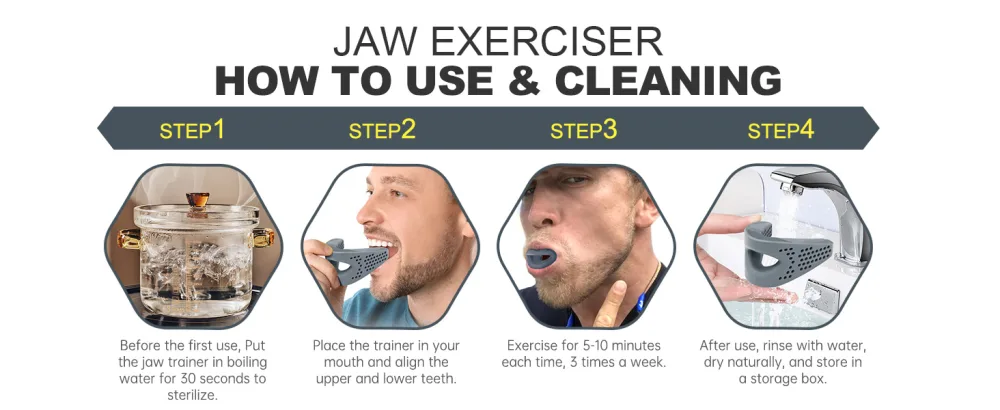 JVR Jaw Trainer Jaw Training Device Jawline Exerciser for Men and Women Improving the Jaw Line Jaw Training (Grey 35 lbs) - product information 9