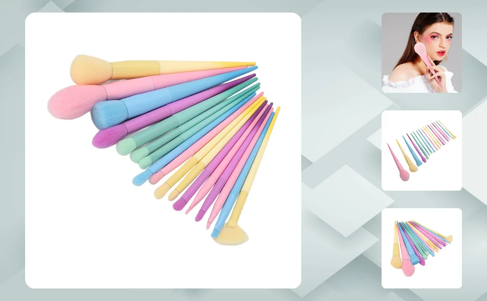 Makeup Brush Makeup Brush Set Professional Thick Aluminum Tube 17 Pieces for Dating - 1410230030211-1