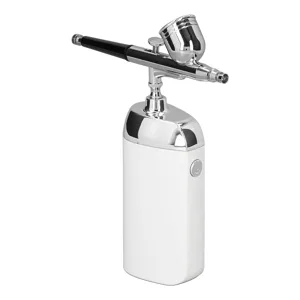 Oxygen Facial Portable Airbrush Cordless Handheld USB Charging Facial Mist Sprayer for Cake Decoration (White) - 1011220218712-3
