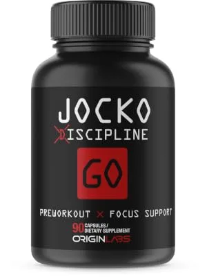Jocko Discipline GO Concentrated Nootropic Brain Support - Preworkout Energy & Focus Booster - 30 Day Boost - discipline go preworkout memory brain focus booster