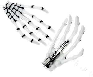 OTOTEC New Pair of Creative Zombie Skeleton Hand Bone White Claw Clip Pin Grip Hairpin - B01D0XZJ72