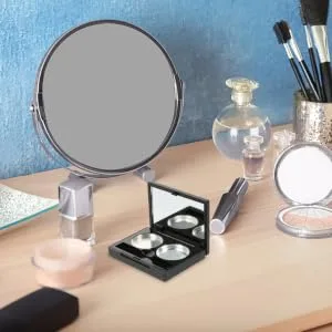 SKISUNO 3 Sets Double Box Eye Shadow Box Eyeshadow Supplies Empty Makeup Supply Makeup Accessories Make Container Pallet Makeup Supplies Empty Make up Container Cosmetic Container - product information 2