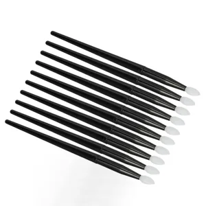 10 Pieces Silicone Lip Brushes Long Handle Makeup Brush Set with Easy Cleaning for Lipstick Lip Gloss - 1410230144311-2