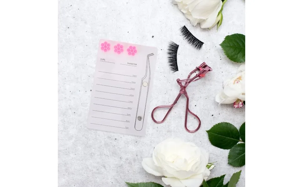 Gogogmee Magnetic Eyelash Board False Eyelashes Eyelash Display Board Lash Pallet Eyelash Holder Board Lash Extension Supplies Lash Storage Board Eyelashes Grafting Tool White Acrylic - product information 2