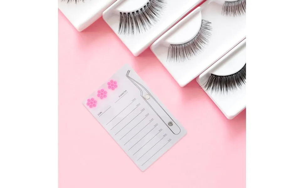 Gogogmee Magnetic Eyelash Board False Eyelashes Eyelash Display Board Lash Pallet Eyelash Holder Board Lash Extension Supplies Lash Storage Board Eyelashes Grafting Tool White Acrylic - product information 5