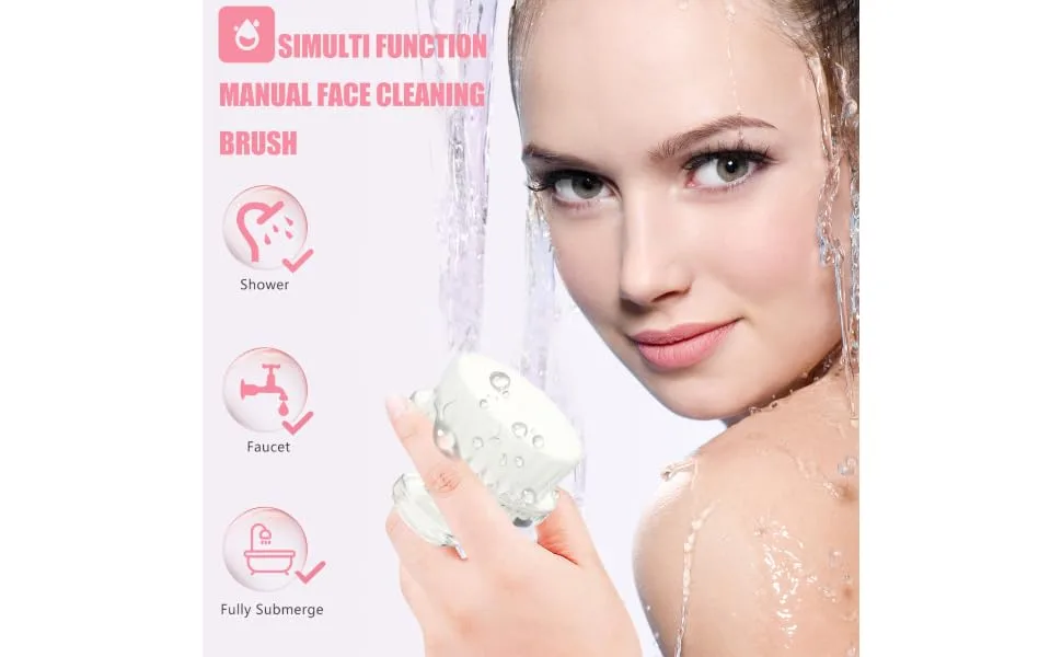 MERRYHAPY Face Silicone Scrubber Silicone Facial Brush - product information 3