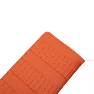Portable Nail Drill Bit Storage Bag Nail Drill Bits Holder 37 Slots PU Easy Access Storage Bag For Manicure Tools Ideal Accessory For Nail Art Work (Orange) - 1414240001811-3