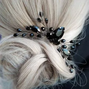 PLAFOPE hair clip for wedding alloy bridal wedding headwear rhinestone hair comb - product information 4