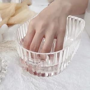 Harilla Compact Nail Soaking Bowl Shell Shape Comfortable Soak Off Polish Remover for Nail Cleaning Manicure Tool Girls Clear - product information 5