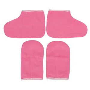 Wax Hand Foot Liners Paraffin High Temperature Resistant Silicone Wax Shovel Thermal Insulation Cloth Gloves Foot Covers Adjustable Design - 1414220065811-2