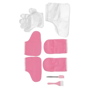 Wax Hand Foot Liners Paraffin High Temperature Resistant Silicone Wax Shovel Thermal Insulation Cloth Gloves Foot Covers Adjustable Design - product information 3