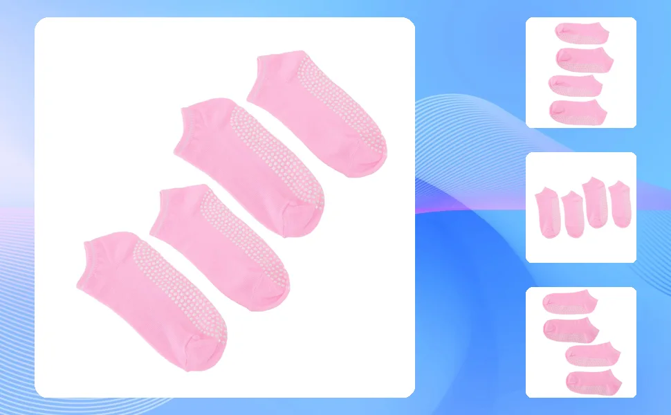 2 Pairs Moisturizing Sock Set Anti Slip Full Coverage Foot Care Moisturizing Socks for Dry Cracked Feet - 1411240080511-1