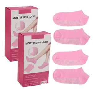 2 Pairs Moisturizing Sock Set Anti Slip Full Coverage Foot Care Moisturizing Socks for Dry Cracked Feet - product information 2